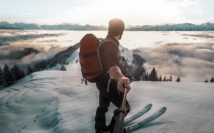 Skiing in the Colorado Rockies